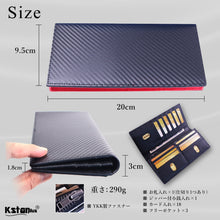 Load image into Gallery viewer, Kstarplus 財布 メンズ 長財布 本革 人気 カーボンレザー YKKファスナー 小銭入れ