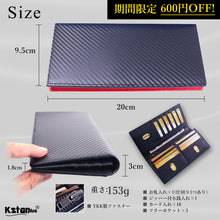 Load image into Gallery viewer, Kstarplus 財布 メンズ 長財布 本革 人気 カーボンレザー YKKファスナー 小銭入れ