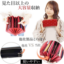 Load image into Gallery viewer, Kstarplus レディース 長財布 大容量 カード 21枚収納 取り出しやすい 小銭入れ