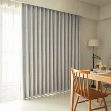 画像をギャラリービューアに読み込む, 【週末SALE 10%OFF】【最短・翌日出荷】完全遮光カーテン 広窓でもナチュラル×高機能！天然素材「風」が叶える完全遮光×シームレスカーテン ＜シームレス ナチュール＞
